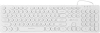 Клавиатура Оклик 420MRL белый USB slim Multimedia LED