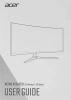 Монитор Acer 34" Nitro XZ342CUV3bmiiphx черный VA LED 1ms 21:9 HDMI M/M матовая HAS 400cd 178гр/178гр 3440x1440 180Hz DP 2K
