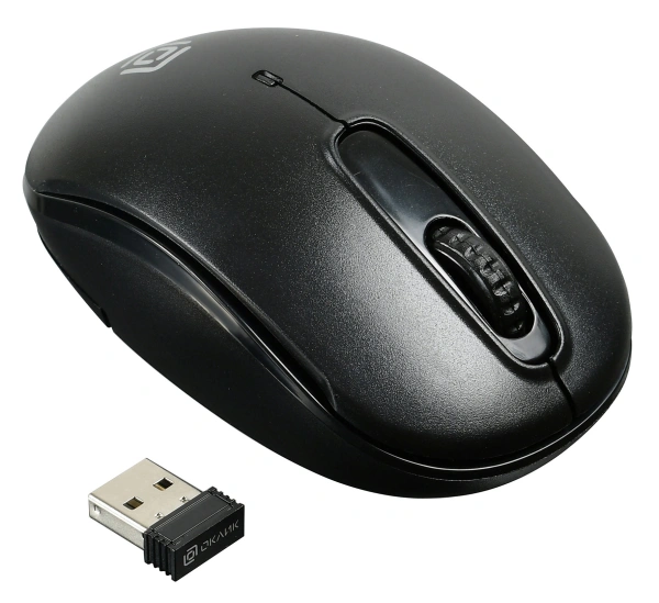 Мышь Оклик 505MW черный оптическая 1000dpi беспров. USB для ноутбука 3but (1018256)
