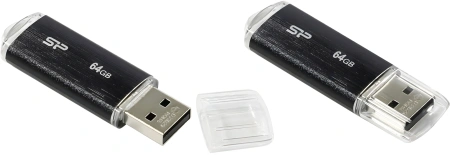 Флеш Диск Silicon Power 64Gb Ultima U02 SP064GBUF2U02V1K USB2.0 черный