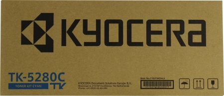 Картридж лазерный Kyocera TK-5280C 1T02TWCNL0 голубой (11000стр.) для Kyocera Ecosys P6235cdn/M6235cidn/M6635cidn