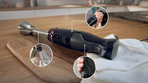 Блендер погружной Bosch MSM4B654 1000Вт черный