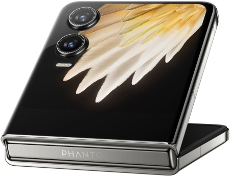 Смартфон Tecno AE11 Phantom V Flip2 5G 256Gb 8Gb серый раскладной 3G 4G 2Sim 6.9" 1080x2640 Android 14 50Mpix 802.11 a/b/g/n/ac/ax NFC GPS GSM900/1800 GSM1900 Protect FM A-GPS