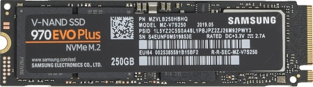 Накопитель SSD Samsung PCIe 3.0 x4 250GB MZ-V7S250BW 970 EVO Plus M.2 2280