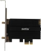 Сетевой адаптер Wi-Fi + Bluetooth Netis F2 АХ5400 PCI Express (ант.внеш.съем) 2ант.