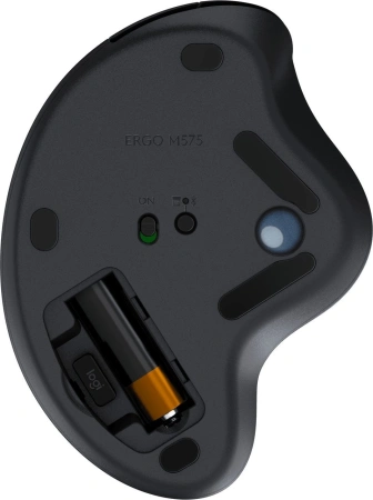 Трекбол Logitech Ergo M575 графитовый оптическая 2000dpi беспров. BT/Radio USB 4but (910-005873)