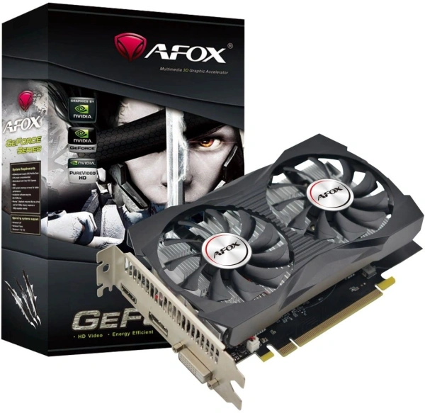 Видеокарта Afox PCI-E 3.0 AF1050-4096D5H4-V2 NVIDIA GeForce GTX 1050 4Gb 128bit GDDR5 1354/7000 DVIx1 HDMIx1 DPx1 HDCP Ret