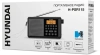 Радиоприемник портативный Hyundai H-PSR115 черный USB microSD