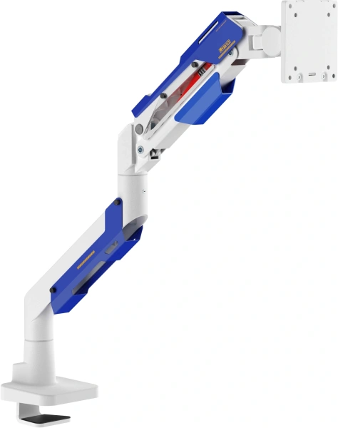 Кронштейн для мониторов Ultramounts UM743WB белый/синий 24"-57" макс.30кг крепление к столешнице поворот и наклон