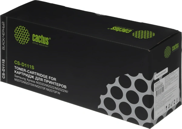 Картридж лазерный Cactus CS-D111S MLT-D111S черный (1000стр.) для Samsung Xpress M2022/M2020/M2021/M2020W/M2070