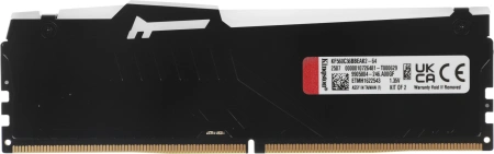 Память DDR5 2x32GB 6000MHz Kingston KF560C36BBEAK2-64 Fury Beast Black RGB RTL Gaming PC5-48000 CL36 DIMM 288-pin 1.35В kit single rank с радиатором Ret