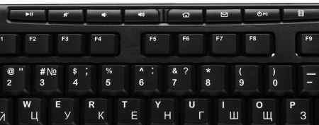 Клавиатура Logitech K270 черный/белый USB беспроводная Multimedia (920-003058)
