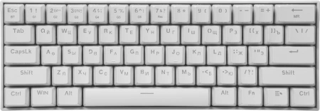 Клавиатура Redragon Draconic механическая белый USB беспроводная BT slim for gamer LED (77810) кабель 1.8м