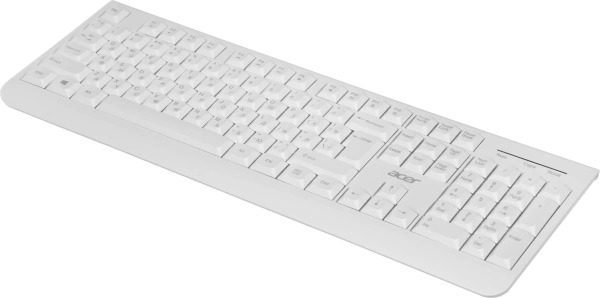 Клавиатура + мышь Acer OCC401 клав:белый мышь:белый USB беспроводная Multimedia (ZL.ACCCC.017)
