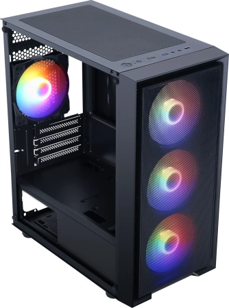 Корпус Accord M203 черный без БП mATX 2xUSB2.0 1xUSB3.0 audio bott PSU