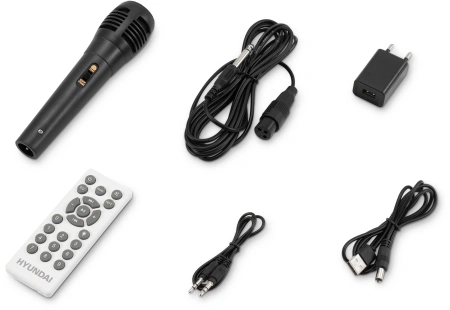 Минисистема Hyundai H-MC1298 черный 17Вт FM USB BT micro SD