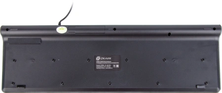 Клавиатура Оклик 490ML черный USB slim Multimedia LED