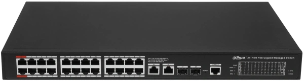 Коммутатор Dahua DH-S4228-24GT-240 (L2) 28x1Гбит/с 2SFP 24PoE 240W управляемый