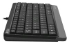 Клавиатура A4Tech FKS11 черный/серый USB (FKS11 GREY) кабель 1.5м