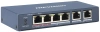 Коммутатор Hikvision DS-3E0106P-E/M 6x100Мбит/с 4PoE+ 35W неуправляемый