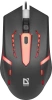 Мышь Defender Hit MB-601 черный оптическая 1200dpi USB 3but (52601)