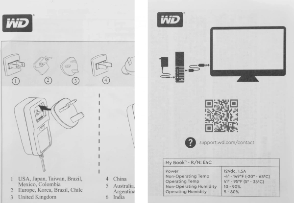 Жесткий диск WD USB3.0 18TB WDBBGB0180HBK-EESN My Book 3.5" черный