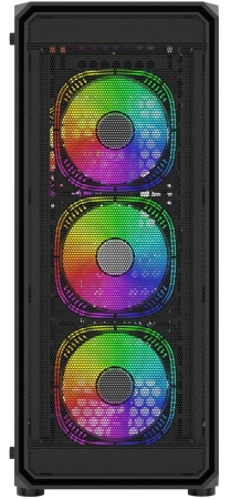 Корпус Bloody BD-CC114F черный без БП ATX 4x120mm 1xUSB2.0 1xUSB3.0 audio bott PSU