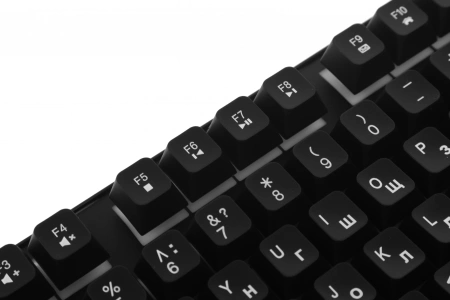 Клавиатура Defender Arx GK-196L RU черный USB for gamer LED (45196) кабель 1.5м