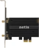 Сетевой адаптер Wi-Fi + Bluetooth Netis F1 AX3000 PCI Express (ант.внеш.съем) 2ант.