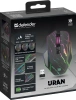 Мышь Defender Uran GM-503 черный оптическая 3200dpi беспров. USB для ноутбука 7but (52503)