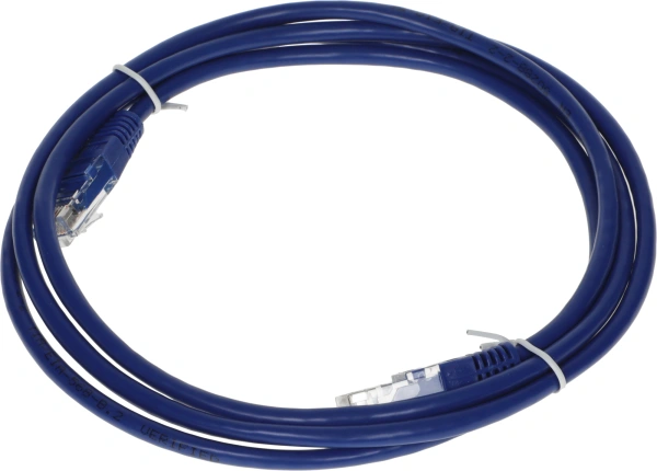 Патч-корд Lanmaster TWT-45-45-1.5-BL UTP RJ-45 вил.-вилка RJ-45 кат.5E 1.5м синий ПВХ (уп.:1шт)