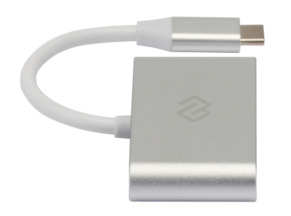 Устройство чтения карт памяти USB Type-C Digma CR-C2501-S серебристый