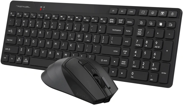 Клавиатура + мышь A4Tech Fstyler FB2800C Air2 клав:черный/серый мышь:черный/серый USB беспроводная Bluetooth/Радио slim