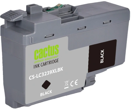 Картридж струйный Cactus CS-LC3239XLBK черный пигментный (129мл) для Brother HL-J6000DW/J6100DW с чипом