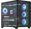 Корпус Formula Crystal U2 Floe черный без БП ATX 6x120mm 1xUSB2.0 1xUSB3.0 audio bott PSU