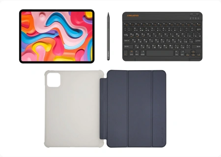 Планшет Teclast ArtPad Air Premium Set G99 (2.2) 8C RAM8Gb ROM128Gb 11" IPS 1840x1280 4G Android 15 черный 13Mpix 5Mpix BT WiFi microSD 256Gb 8000mAh 11hr
