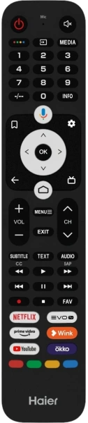 Телевизор LED Haier 32" LED H1 Frameless черный HD 60Hz MEMC DVB-T DVB-T2 DVB-C DVB-S DVB-S2 USB WiFi Smart TV (RUS)