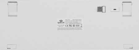 Клавиатура Redragon Veigar механическая белый/синий USB беспроводная BT/Radio for gamer LED (71476) кабель 1.5м