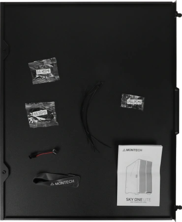 Корпус Montech Sky One Lite черный без БП ATX 5x120mm 5x140mm 2xUSB3.0 audio bott PSU