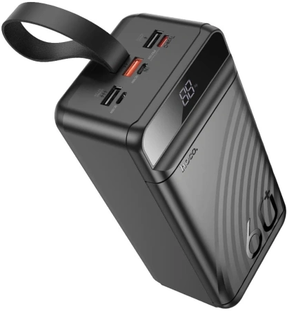 Мобильный аккумулятор Hoco J123C Element 60000mAh QC3.0/PD3.0 22.5W 5A 3xUSB-A/USB-C черный (12098)