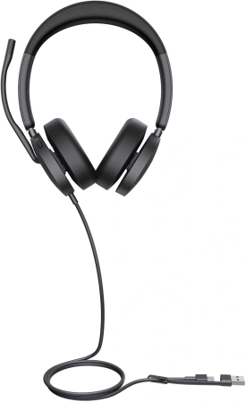 Гарнитура проводная Yealink UH48 Dual UC USB-C/A черный