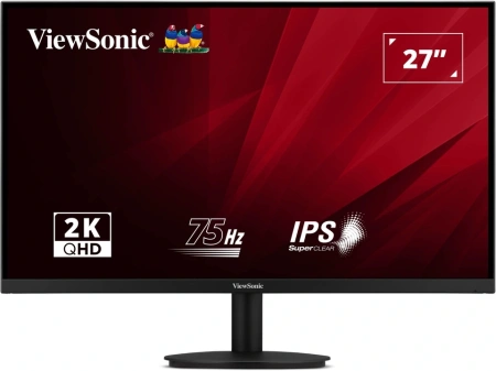 Монитор ViewSonic 27" VA2708-2K-HD-2 черный IPS LED 4ms 16:9 HDMI матовая 300cd 178гр/178гр 2560x1440 75Hz DP Quad HD 2K (1440p) 4.1кг