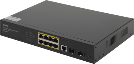 Коммутатор Cudy GS2008PS2 (L2) 8x1Гбит/с 2SFP 8PoE+ 120W управляемый