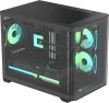 Корпус Formula Crystal U2M Floe черный без БП mATX 9x120mm 1xUSB3.1 audio bott PSU