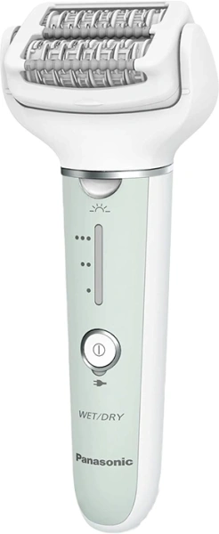 Эпилятор Panasonic ES-EY70-G520 скор.:3 насад.:4 от аккум. белый/зеленый