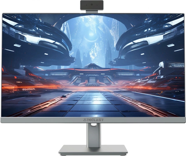 Моноблок Teclast V27 Air 27" QHD i5 12450H (2) 16Gb SSD512Gb UHDG Windows 11 Pro English GbitEth WiFi BT 120W клавиатура мышь Cam серый 2560x1440