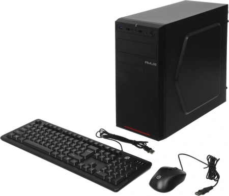 ПК Amur Нарвал B7I21 MT i3 12100 (3.3) 16Gb SSD512Gb UHDG 730 FreeDOS 2.5xGbitEth+1xGbitEth 400W мышь клавиатура черный (RUS) (2147008)