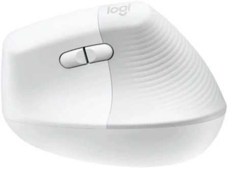 Мышь Logitech Lift белый оптическая 4000dpi silent беспров. BT/Radio USB для ноутбука 5but (910-006486)