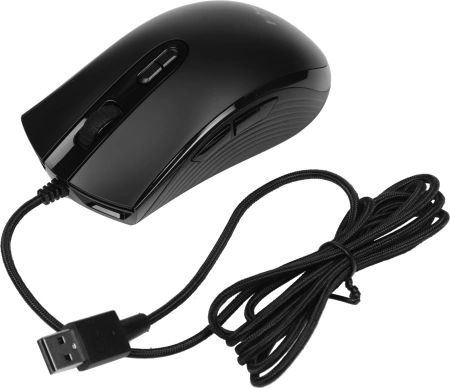 Мышь HyperX Pulsefire Core черный оптическая 6200dpi USB 6but (4P4F8AA)