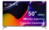 Телевизор LED Digma 50" DM-LED50UBB41 Android TV Frameless Metal темно-серебристый/серебристый 4K Ultra HD 60Hz DVB-T DVB-T2 DVB-C DVB-S DVB-S2 USB WiFi Smart TV
